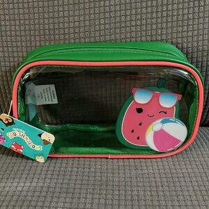 NEW Squishmallow clear toiletry bag